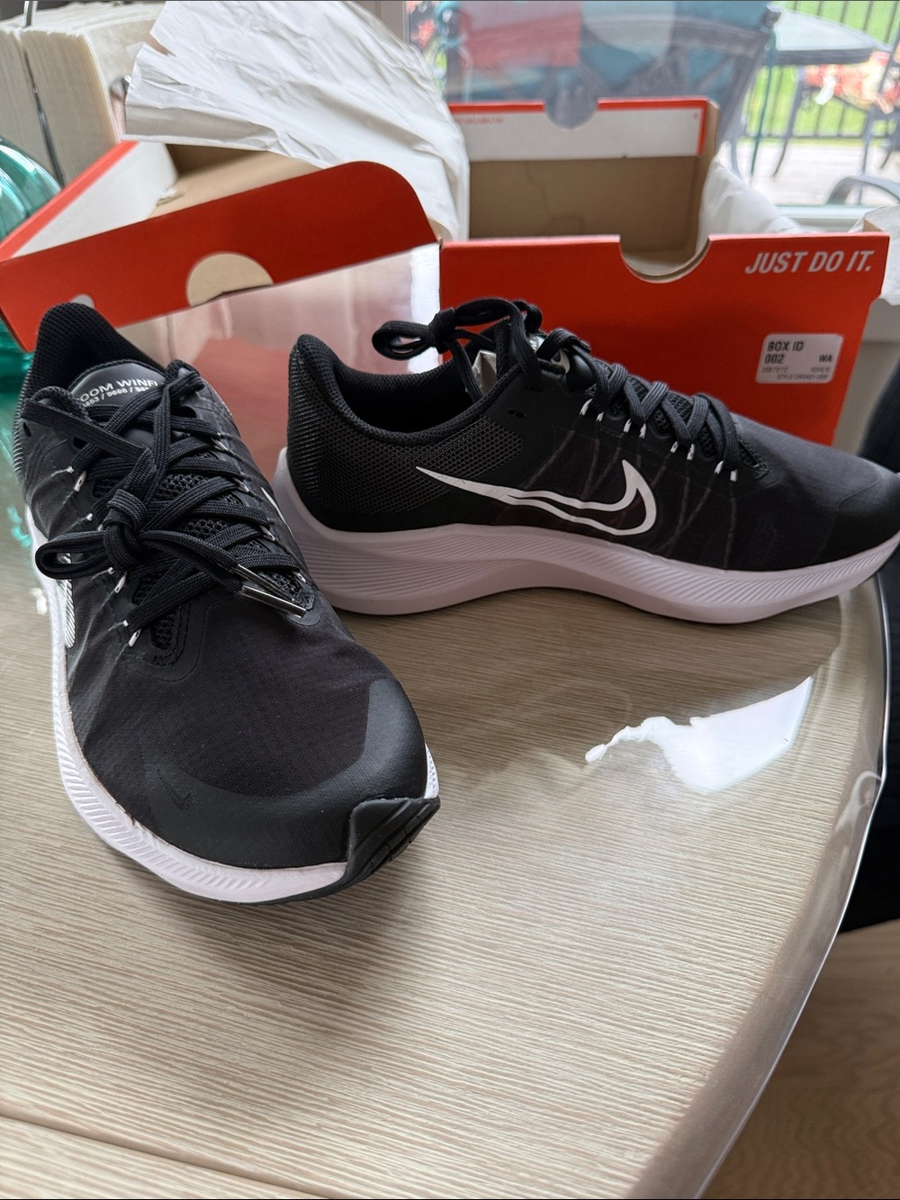 Nike Black and White Women's Running Sneakers